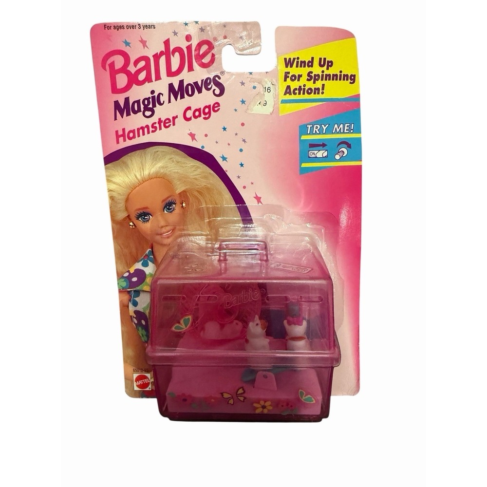SEALED NEW - 1995 Mattel Barbie Magic Moves‎ Wind Up Pet Hamster Cage